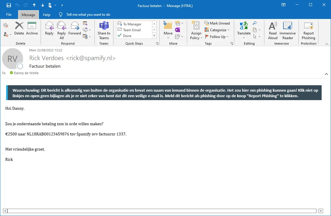 CEO fraude tegengaan